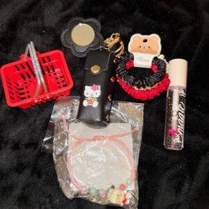 Hello Kitty Accessory Set with Black and Pink Details